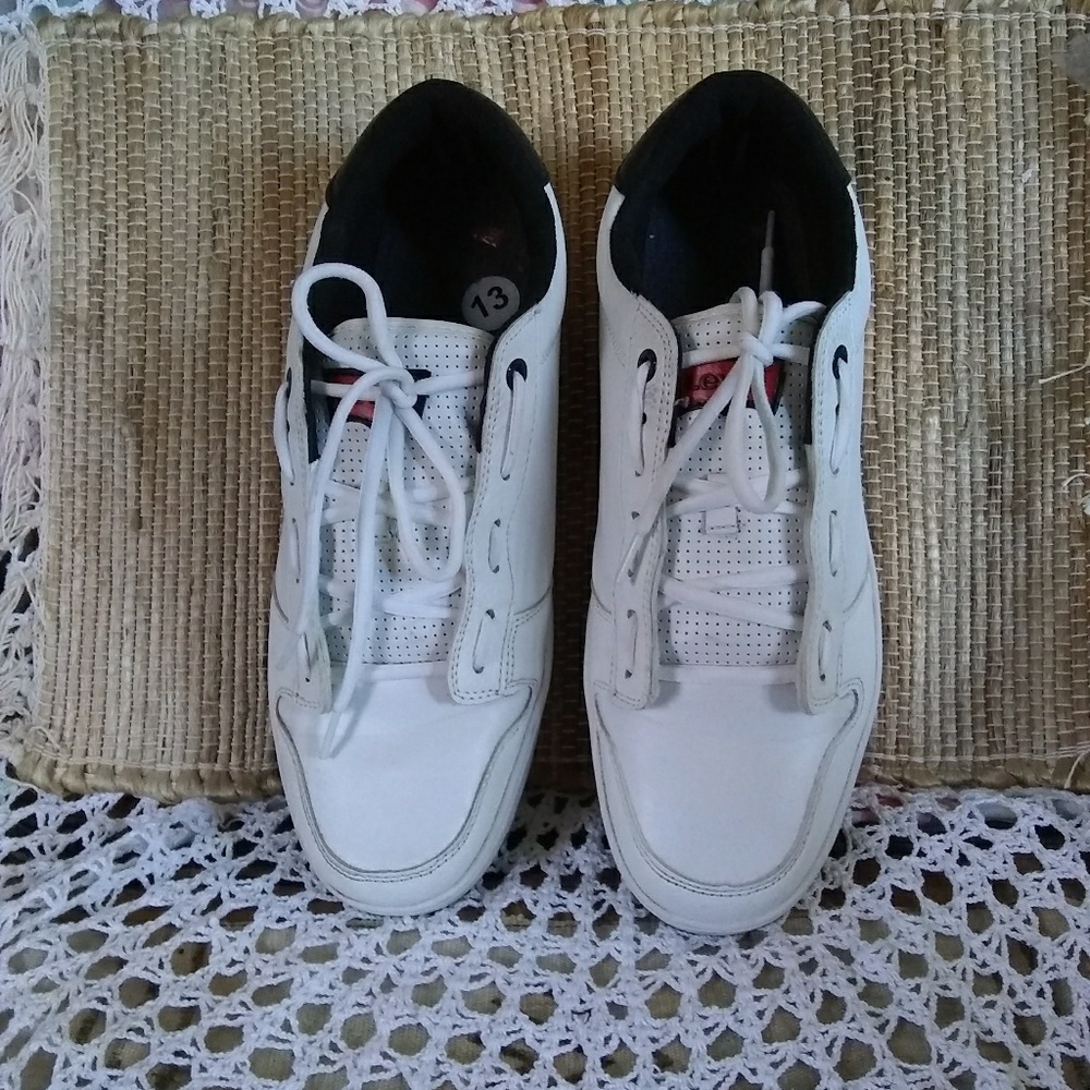LEVI'S MEN'S WHITE LEATHER 51623902-W CASUAL SHOES - Picture 4 of 5